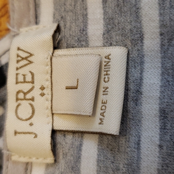NEW J. Crew Stripes Top Jewel Neckline Sleeveless Casual Preppy Summer Vacation - Picture 10 of 11